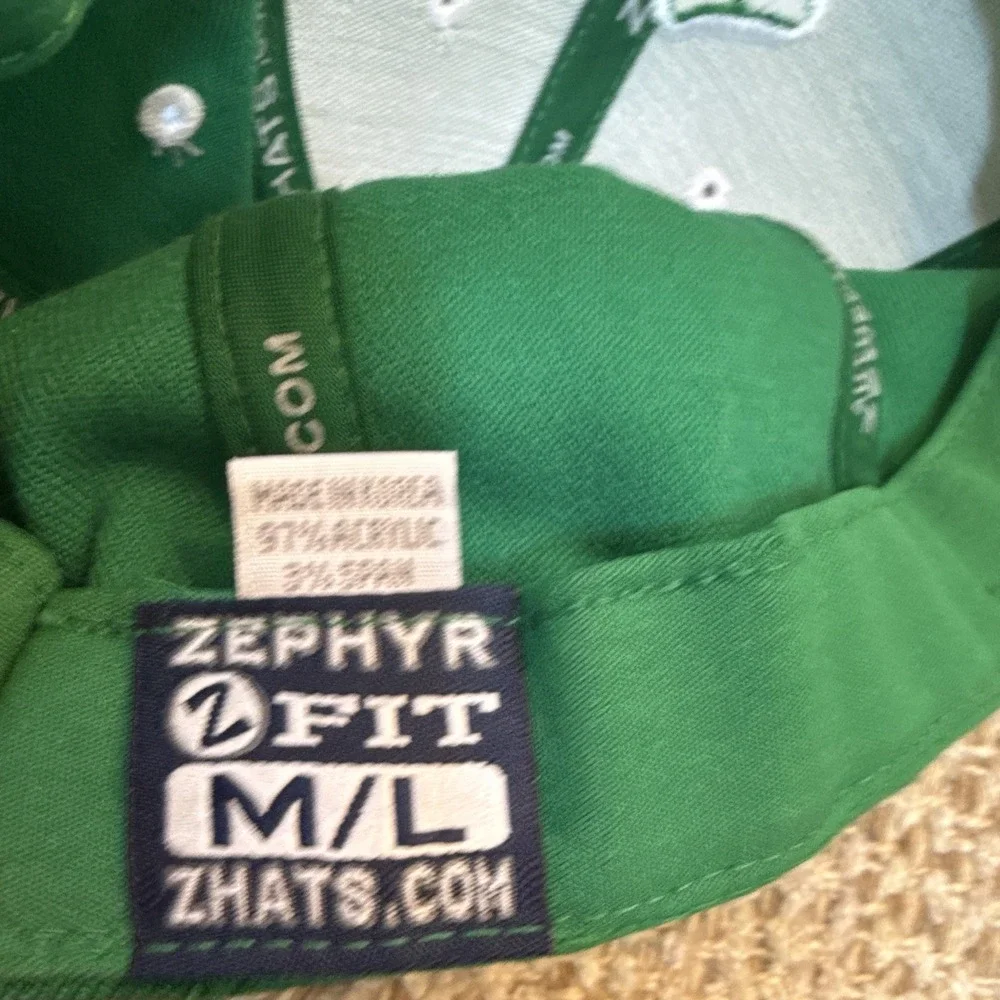 Zephyr Notre Dame Fighting Irish Green Clover Z Fit Cap Hat Size M/L